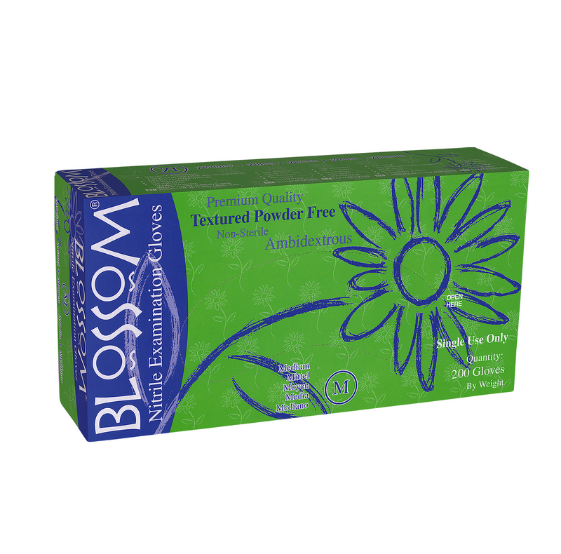 Blossom Blue Nitrile Gloves Box
